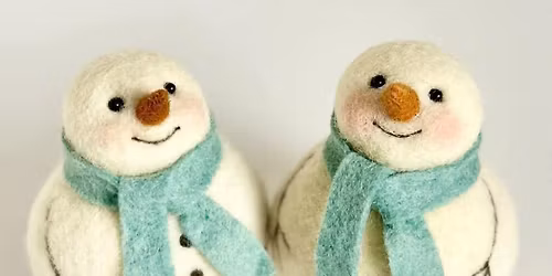 Snowman Bauble Needle Felting Workshop with Jo Gardiner 
