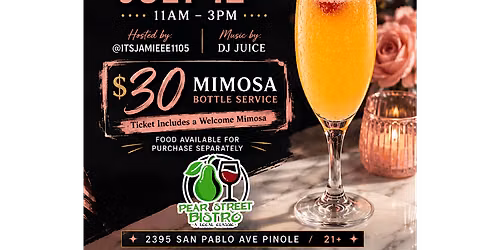 R&B Brunch Pear Street Bistro - Sun, July 12th