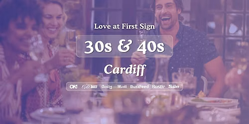 Cardiff Singles Night, 30s & 40s | Slug & Lettuce | Love at First Sign