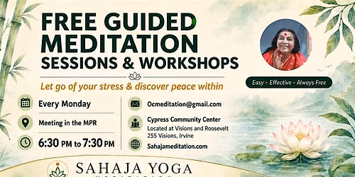 Free Guided Meditation Sessions & Workshops in Irvine, CA