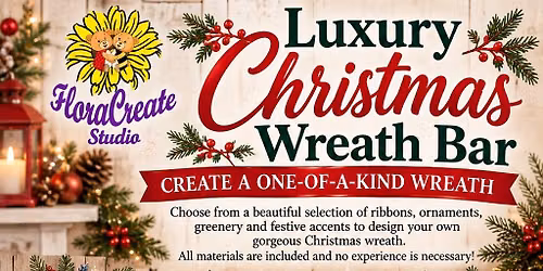 Luxury Christmas Wreath Bar