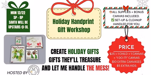 Holiday Handprint Gift Workshop