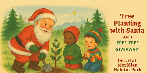 Tree Planting with Santa and Free Tree Giveaway!