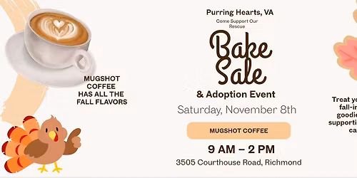 Bake Sale & Adoption Event!