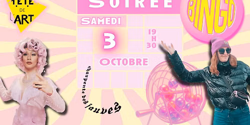 IIIe Soir\u00e9e BINGO des artistes - T\u00eate de l'Art