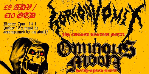 Drop The Ego Presents.   Gorgon Vomit, Ominous Moon, Sawticide and Priest Strangler