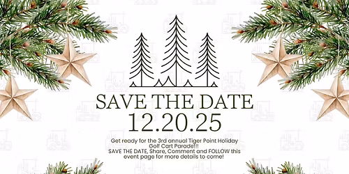 3rd Annual Tiger Point Holiday Golf Cart Parade