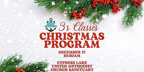 3's Classes Christmas Program