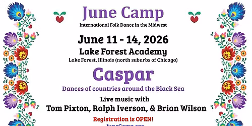 June Camp 2026 international dance weekend