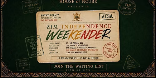 HOUSE OF NCUBE : ZIM 47 WEEKENDER