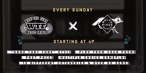 What The Funk Music Trivia at Wolfe's Ridge Taproom