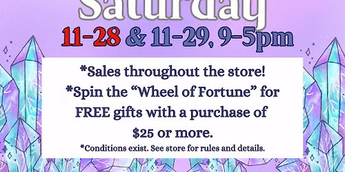 Small Business Saturday! Spin the "Wheel of Fortune"