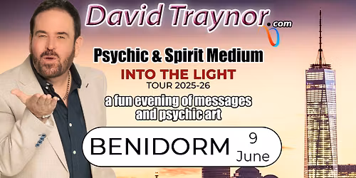 A fun evening of mediumship & psychic art in Benidorm, Costa Blanca, Spain with David Traynor.