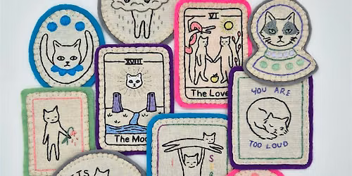 \u2728 Stitch Your Purrfect Patch: Cat Embroidery Workshop