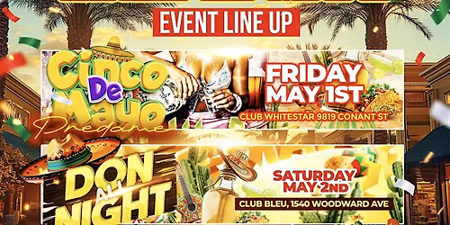 DON ALL NIGHT *CLUB BLEU* MAY 2ND