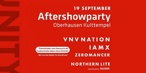 UNITY Tag 2 - Aftershowparty 