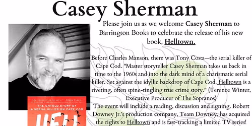 HELLTOWN with Casey Sherman at The Wilbur