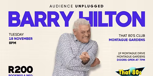 Barry Hilton - Audience Unplugged