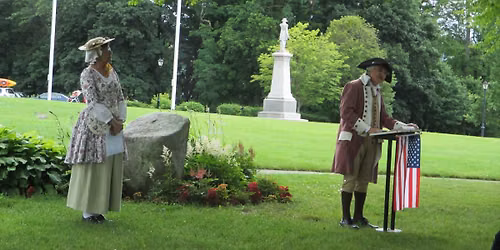Reading the Declaration of Independence at the Vermont State Historic Sites