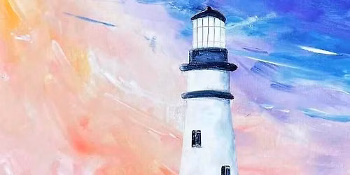 Paint a lighthouse sunset @ The Ancient Oak in Preston