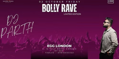 BOLLY RAVE - LIMITED EDITION FT DJ PARTH