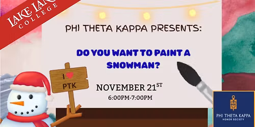 Phi Theta Kappa Paint and Sip Community Event