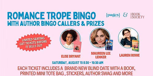 Romance Trope BINGO for Bookstore Romance Day
