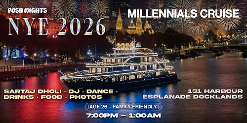Cruise Party NYE 2026 - Bollywood (Millennial)