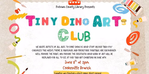Tiny Dino Art Club