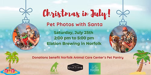 Christmas in July: Pet Photos with Santa