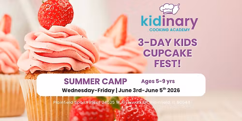 3-Day Kids Classics w\/ Cupcake Fest Summer Cooking Camp (Ages 5-9)