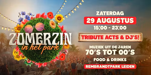 ZomerZin in het Park | 30+ | Rembrandtpark Leiden | 29 AUG 2026