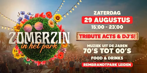 ZomerZin in het Park | 30+ | Rembrandtpark Leiden | 29 AUG 2026