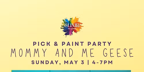 Mommy and Me Geese Paint Party