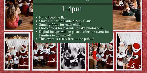 7th Annual Free Photos with Santa & Mrs Claus