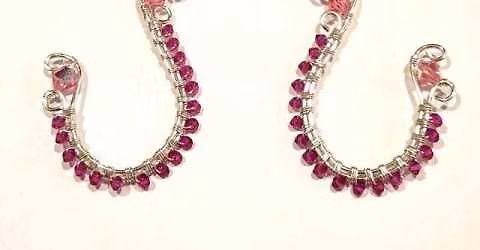 Sparkly Curved Earrings