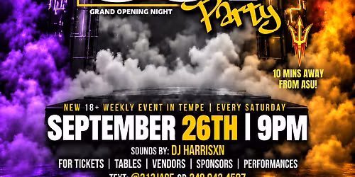 \ud83d\udd31ASU vs GCU \ud83e\udd8c - BLACK OUT PARTY\ud83d\udda4
