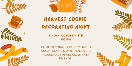 Harvest Cookie Decorating Night