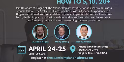 Corps Business Principles "How to 5, 10, 20," by Dr. Adam Hogan 