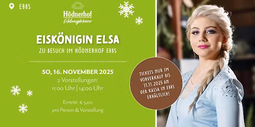 Eisk\u00f6nigin Elsa im H\u00f6dnerhof Ebbs