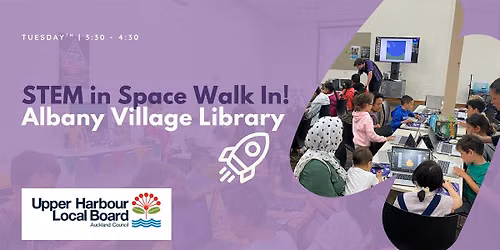 Free walk-in STEM in Space Workshop at Albany Village Library