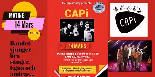 Matin\u00e9 med CAPi..." Egna och andras s\u00e5nger"