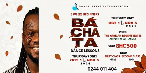 6 Weeks Bachata Lessons