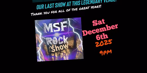 MSF Rock Show Our Final Show at Bill Ash\u2019s