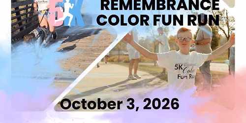 2026 Oskaloosa - Awakening Grace\u2019s 5K Remembrance Color Fun Run