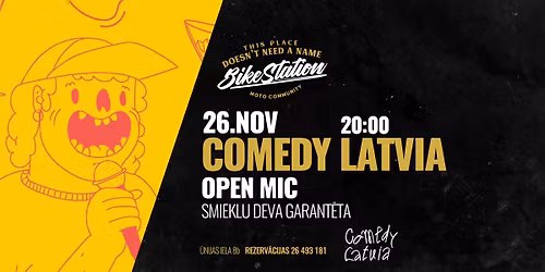 COMEDY LATVIA || OPEN MIC || SMIEKLU DEVA GARANT\u0112TA