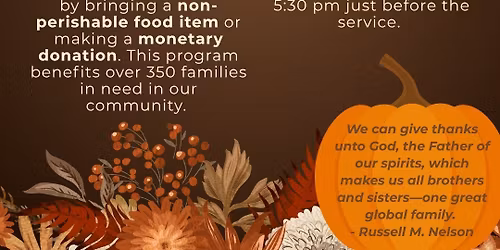 Community Inter-church Thanksgiving Service