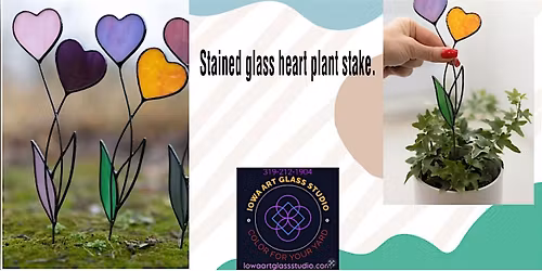 Creative Class: Stained Glass Heart Plant Stake