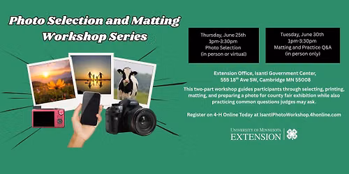 Photo Selection and Matting Workshop Series
