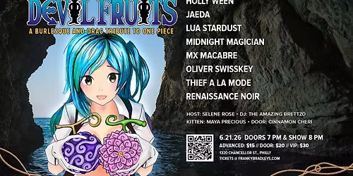 Dark Side Burlesque's Devil Fruits: A Burlesque & Drag Tribute to One Piece